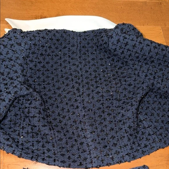 Navy Blue Textured Two-Piece Set - Picture 7 of 7